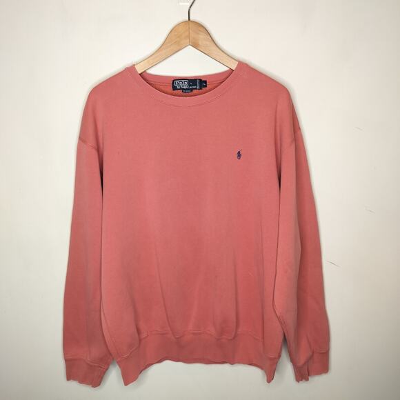 Vintage Polo Ralph Lauren Sweatshirt Pony Crewneck Flaws - Picture 1 of 16